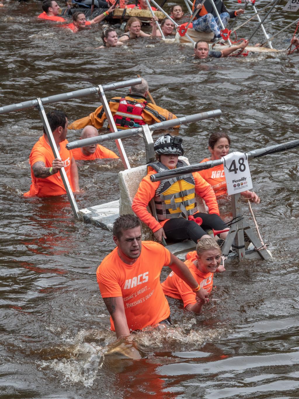 Bed 48 &quot;HACS2&quot; battle their way across the River Nidd